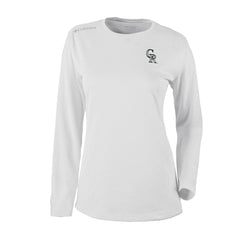 Colorado Rockies Columbia Shotgun Long Sleeve T-Shirt - White - Columbia Lifestyle