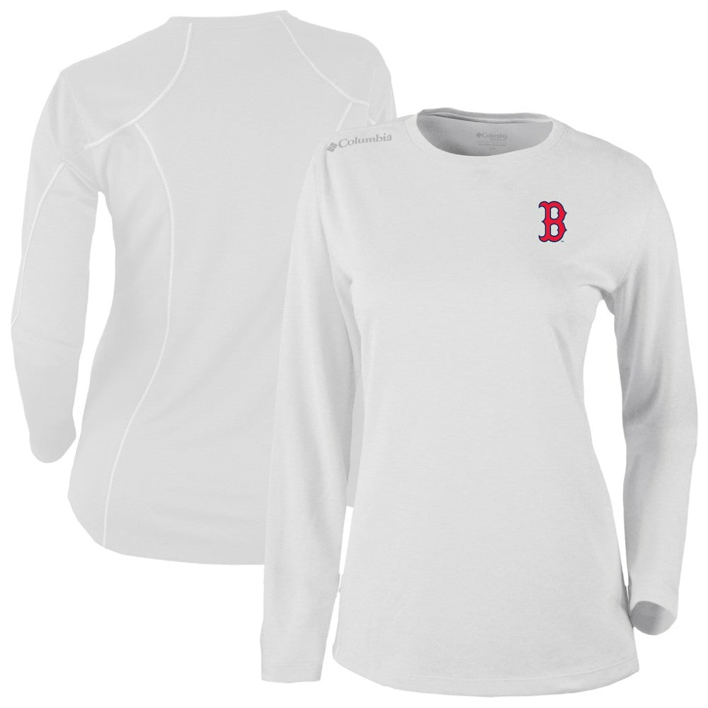 Boston Red Sox Columbia Shotgun Long Sleeve T-Shirt - White - Columbia Lifestyle