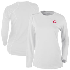 Cincinnati Reds Columbia Shotgun Long Sleeve T-Shirt - White - Columbia Sale
