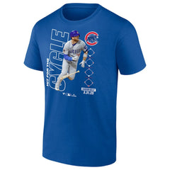 Carson Kelly Chicago Cubs Hit For The Cycle T-Shirt - Royal - MLB Sale