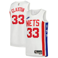 Nic Claxton Brooklyn Nets Swingman Jersey Classic Edition White | Nike Lifestyle