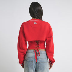 Kansas City Chiefs Off Season Women's Fleece Shrug Cami Red