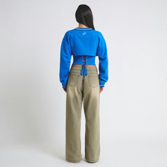 Detroit Lions Off Season Women's Fleece Shrug Cami Blue