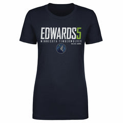 Anthony Edwards Minnesota Timberwolves 500 Level Women's Elite T-Shirt Navy