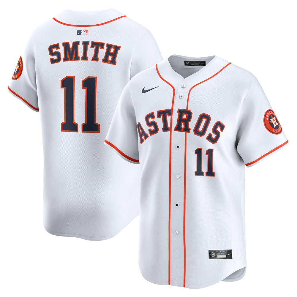 Cam Smith #11 Houston Astros Nike Home Limited Player Jersey - White - Nike Online