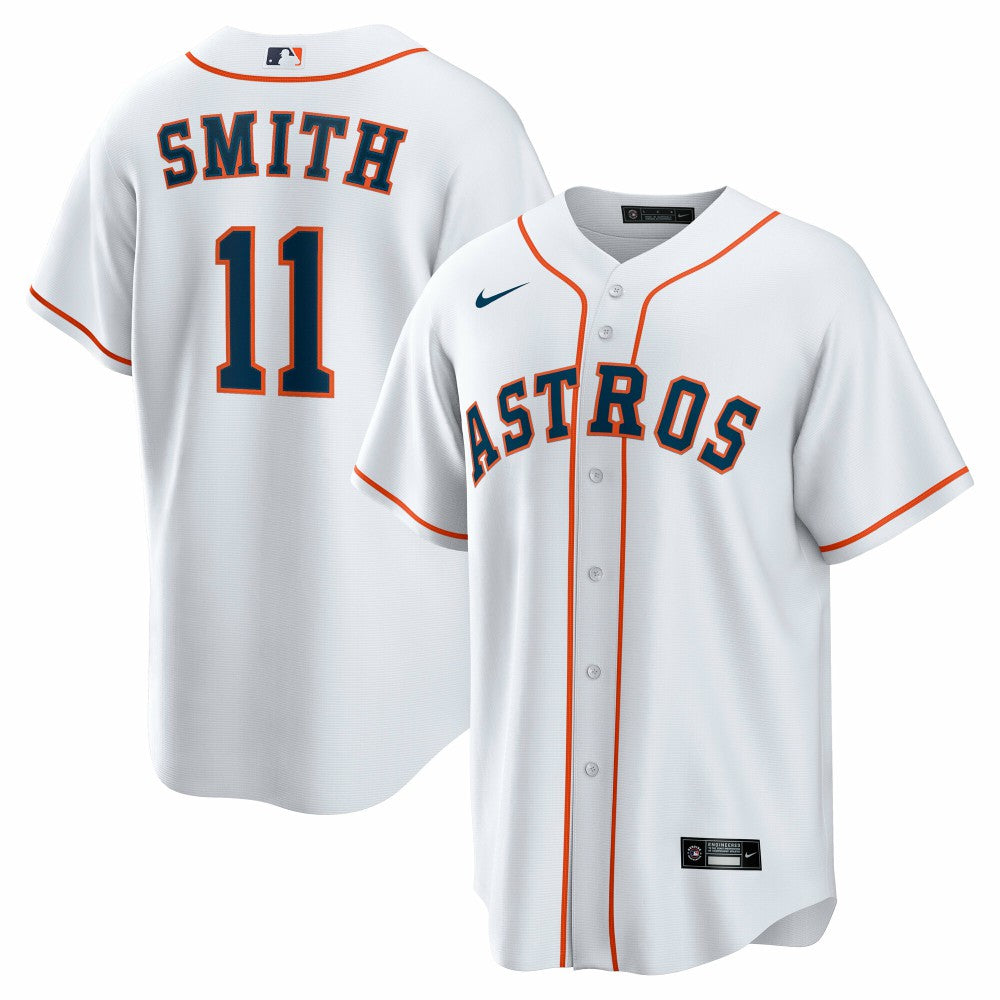 Cam Smith Houston Astros Nike Home Replica Jersey - White - Nike on Sale