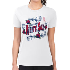 Chicago White Sox G-III 4Her by Carl Banks Women's Super-Slim Fit Lightweight Retro Roses T-Shirt - White - MLB Lifestyle