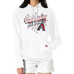 Arizona Diamondbacks Starter Women's Drive-In Pullover Hoodie - White - MLB Online