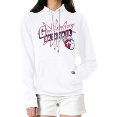 Cleveland Guardians Starter Women's Drive-In Pullover Hoodie - White - MLB Lifestyle
