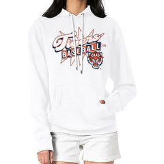 Detroit Tigers Starter Women's Drive-In Pullover Hoodie - White - MLB Sale