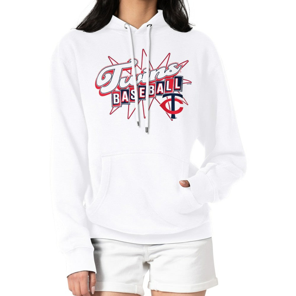 Minnesota Twins Starter Women's Drive-In Pullover Hoodie - White - MLB Online