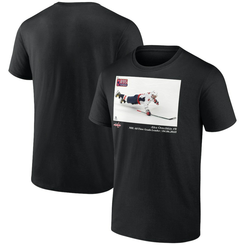 Alexander Ovechkin Washington Capitals NHL All-Time Goals Leader T-Shirt - Black - NHL 203082220
