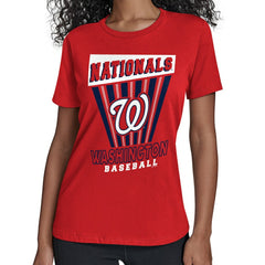 Washington Nationals Starter Women's Poster Print T-Shirt - Red - MLB Online