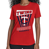 Minnesota Twins Starter Women's Poster Print T-Shirt - Red - MLB Sale
