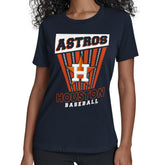 Houston Astros Starter Women's Poster Print T-Shirt - Navy - MLB Sale
