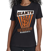 San Francisco Giants Starter Women's Poster Print T-Shirt - Black - MLB Discount