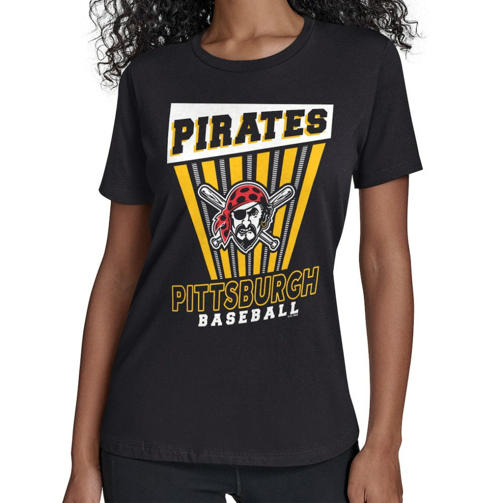 Pittsburgh Pirates Starter Women's Poster Print T-Shirt - Black - MLB Online