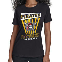 Pittsburgh Pirates Starter Women's Poster Print T-Shirt - Black - MLB Online