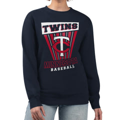 Minnesota Twins Starter Women's Poster Print Pullover Sweatshirt - Navy - MLB Online