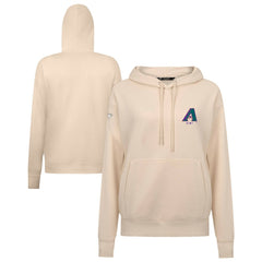 Arizona Diamondbacks Levelwear Women's Cooperstown Collection Adorn Core Logo Pullover Hoodie - Khaki - MLB Online
