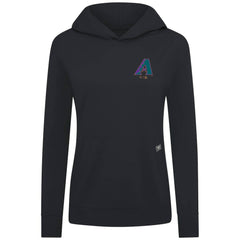Arizona Diamondbacks Levelwear Women's Cooperstown Collection Relay Core Logo Pullover Hoodie - Black - MLB Sale