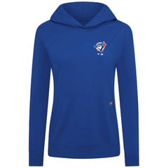 Toronto Blue Jays Levelwear Women's Cooperstown Collection Relay Core Logo Pullover Hoodie - Royal - MLB on Sale