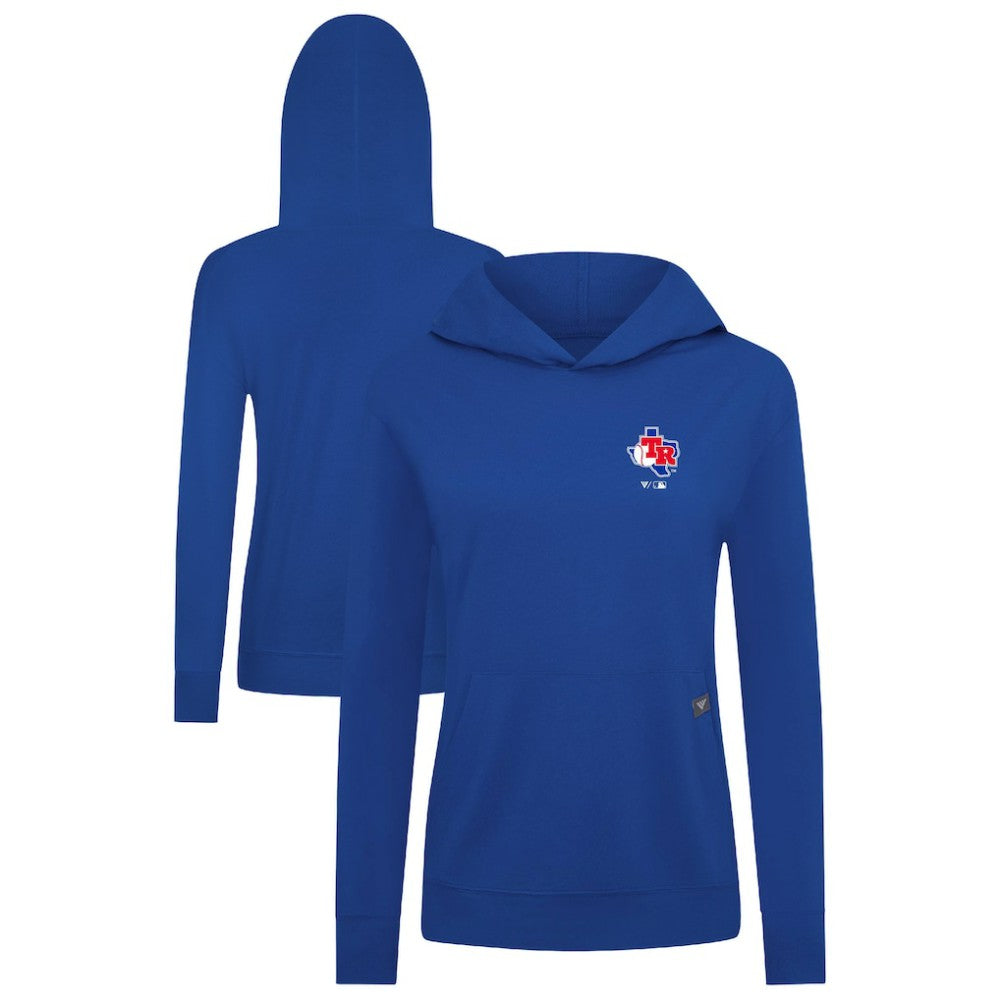 Texas Rangers Levelwear Women's Cooperstown Collection Relay Core Logo Pullover Hoodie - Royal - MLB Online