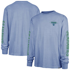47 brand Seattle Seahawks '47 Cairn Ravine Foundation Throwback Long Sleeve T-Shirt Blue