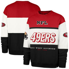 47 brand San Francisco 49ers '47 Breeze Maximalist Sweatshirt Scarlet/Black