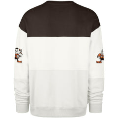47 brand Cleveland Browns '47 Throwback Breeze Maximalist Sweatshirt White