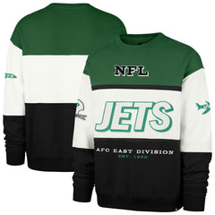47 brand New York Jets '47 Throwback Breeze Maximalist Sweatshirt Kelly Green/Black