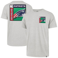 47 brand New England Patriots '47 Chrome Plate Franklin T-Shirt Gray