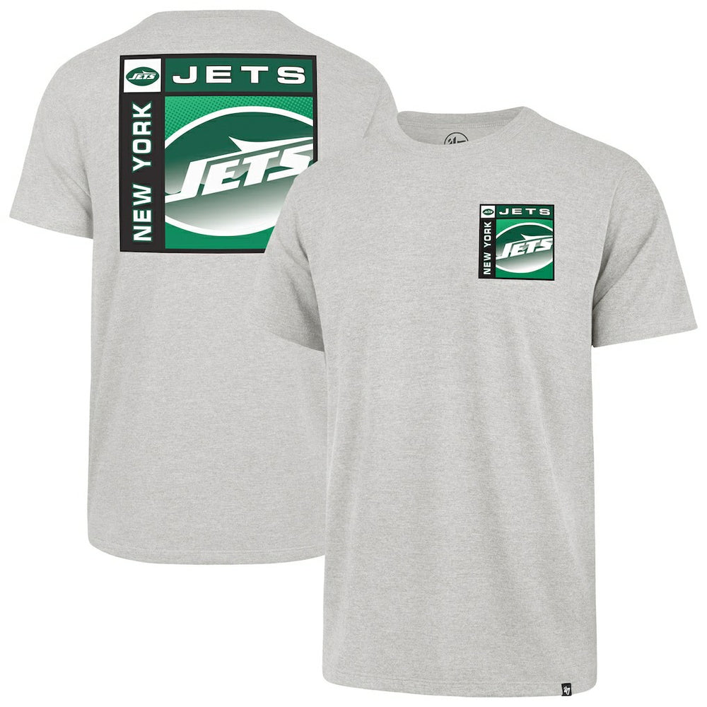 47 brand New York Jets '47 Chrome Plate Franklin T-Shirt Gray