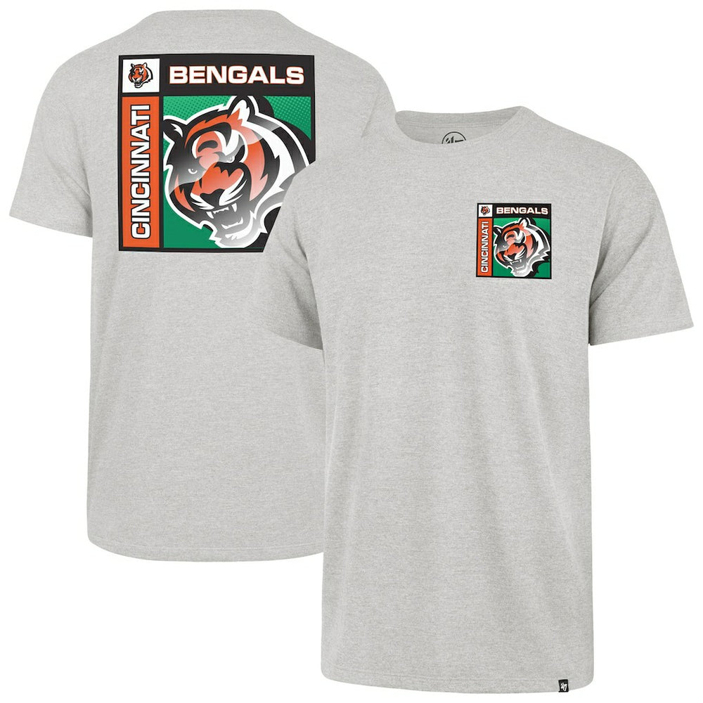 47 brand Cincinnati Bengals '47 Chrome Plate Franklin T-Shirt Gray