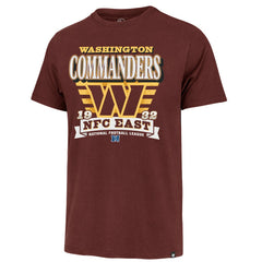 47 brand Washington Commanders '47 Stripe Splash Franklin T-Shirt Burgundy