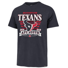 47 brand Houston Texans '47 Stripe Splash Franklin T-Shirt Navy