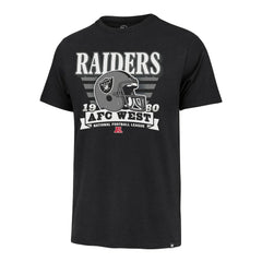 47 brand Las Vegas Raiders '47 Stripe Splash Franklin Throwback T-Shirt Black