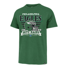 47 brand Philadelphia Eagles '47 Stripe Splash Franklin Throwback T-Shirt Kelly Green