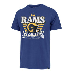 47 brand Los Angeles Rams '47 Stripe Splash Franklin Throwback T-Shirt Royal