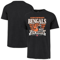 47 brand Cincinnati Bengals '47 Stripe Splash Franklin Throwback T-Shirt Black