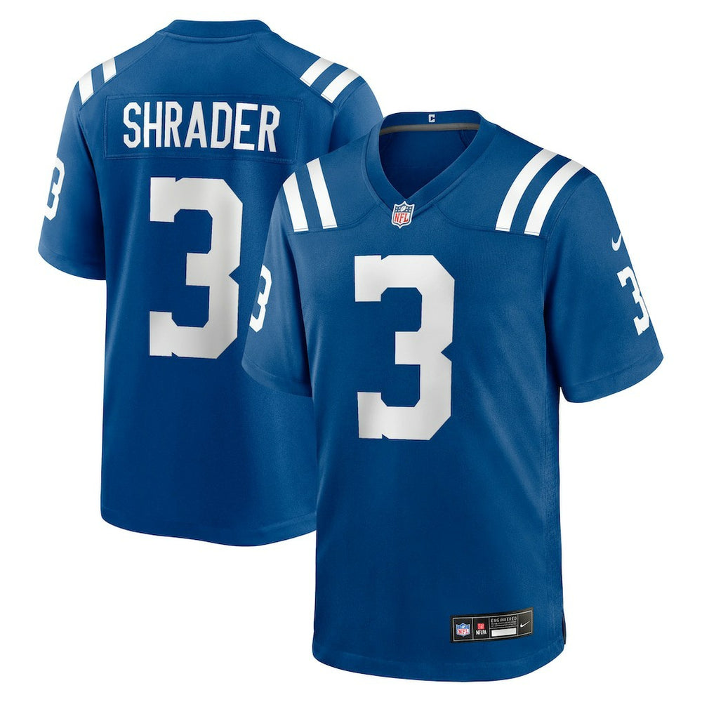 Nike Spencer Shrader Indianapolis Colts Team Game Jersey Royal