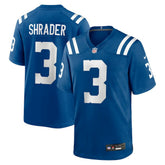 Nike Spencer Shrader Indianapolis Colts Team Game Jersey Royal
