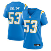 Nike Del'Shawn Phillips Los Angeles Chargers Women's Team Game Jersey Powder Blue