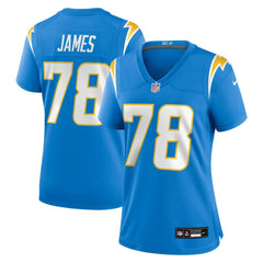 Nike Andre James Los Angeles Chargers Women's Team Game Jersey Powder Blue