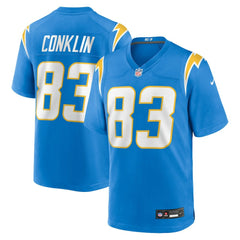 Nike Tyler Conklin Los Angeles Chargers Team Game Jersey Powder Blue