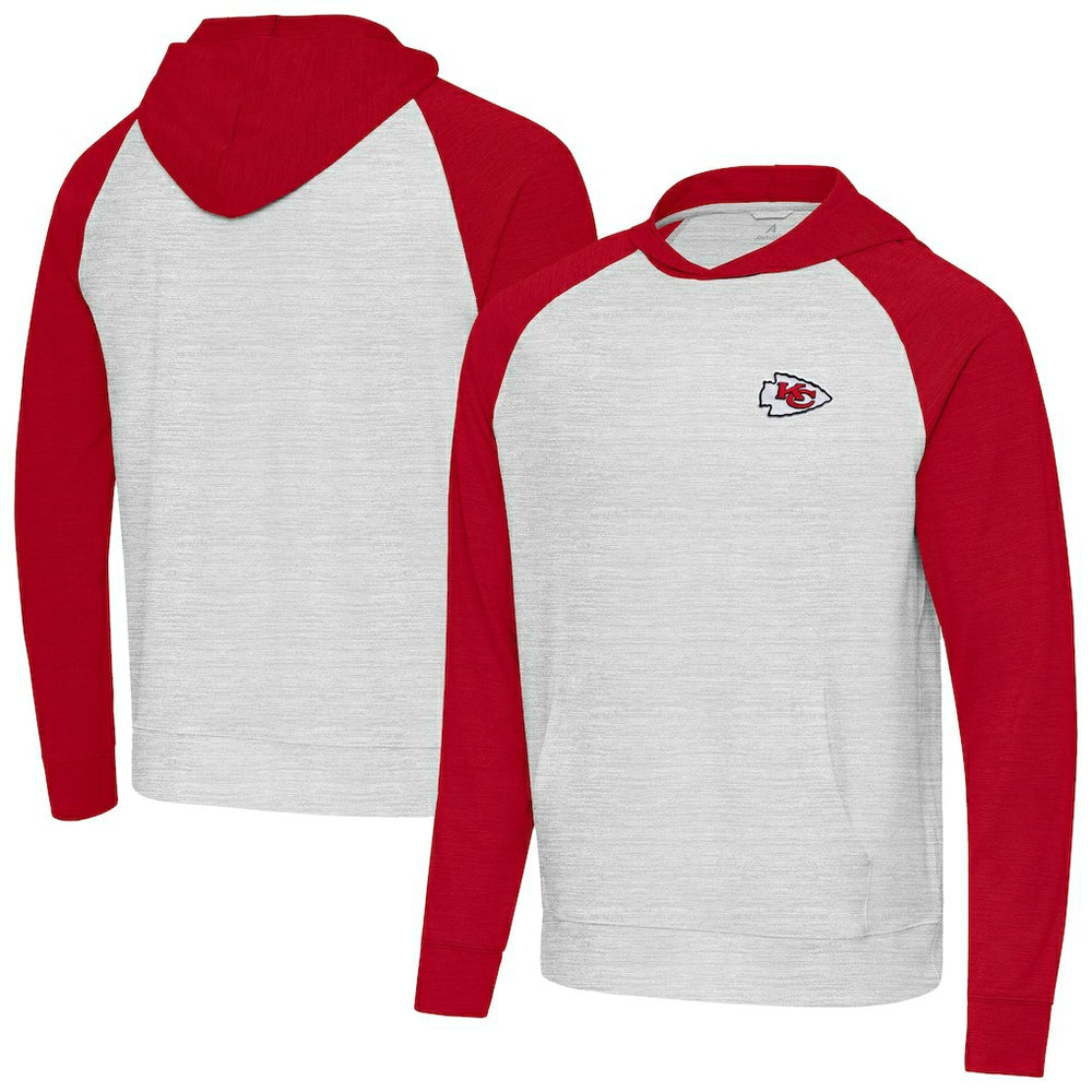 Kansas City Chiefs Antigua Urgent Pullover Hoodie Red/Gray
