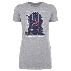 Alexander Ovechkin Washington Capitals 500 Level Women's NHL All-Time Leading Goal Scorer Throne T-Shirt - Heather Gray - NHL 203089754