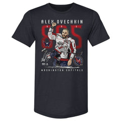 Alexander Ovechkin Washington Capitals 500 Level NHL All-Time Leading Goal Scorer Tri-Blend The Shot T-Shirt - Navy - NHL 203089765