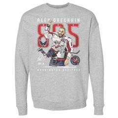 Alexander Ovechkin Washington Capitals 500 Level NHL All-Time Leading Goal Scorer The Shot Pullover Sweatshirt - Heather Gray - NHL 203089767