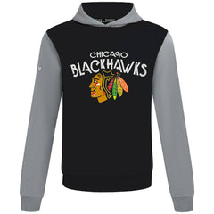 Chicago Blackhawks Levelwear Ultimate Mission Pullover Hoodie - Black/Gray - NHL 203091698